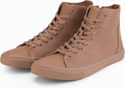 Ombre Clothing Herren-Stiefeletten Waisake hellbraun Größe 45 - Elegante Herren-Ankle-Boots mit hohem Schaft und Reißverschluss für einfachen Einstieg. Stilvolles Design aus mattem Synthetikleder, ideal für den urbanen Look und höchsten Tragekomfort.