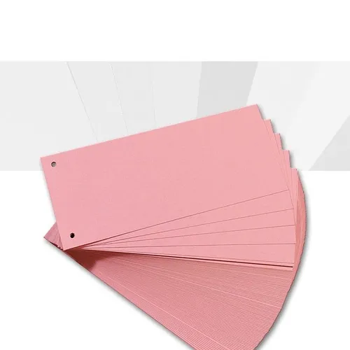 Herlitz 10843498 Trennstreifen - 100er Packung, rosa, umweltfreundlich mit Blauer Engel Zertifizierung