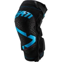 Leatt 3DF 5.0 Zip Motocross Knieschoner – Blau, Größe S M - Protektoren mit belüftetem 3DF AirFit-Schaumstoff und kratzfreiem Reißverschluss-System für einfaches An- und Ausziehen, ideal für anspruchsvolle Motocross-Fahrer.