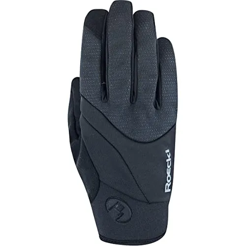 Roeckl Kaien Handschuhe schwarz - Fitnesshandschuhe mit reflektierenden Elementen und GTX Infinity WindSTOPPER für optimalen Schutz und Komfort beim Training.
