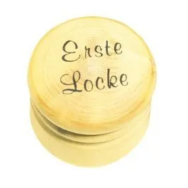 Kinder - Holzdose Erste Locke Ø 3,5 cm