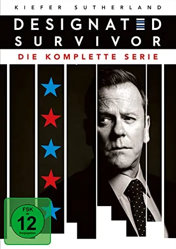 Designated Survivor - Die komplette Serie [15 DVDs] - Packende Politthriller-Serie, freigegeben ab 12 Jahren, ideal für Fans spannender Geschichten und Intrigen.