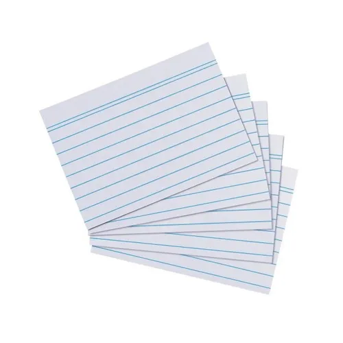 HERLITZ - KARTEIKARTEN A8 200 LINIERT WEIß BLAUER ENGEL NEU OVP