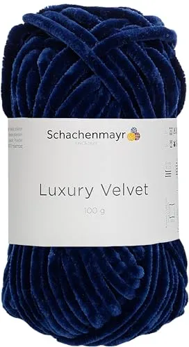 Schachenmayr Luxury Velvet, 9807592-00050, Farbe: Navy, 100g, Handstrickgarne