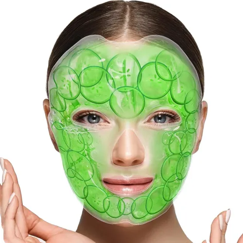 COOL-i® Gel-Gesichtsmaske,Kalt & Warmanwendung gegen Augenringe, Schwellungen