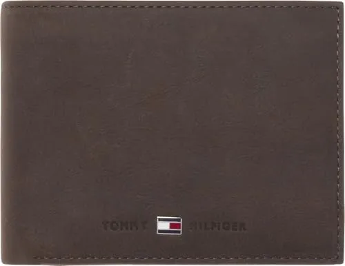 Tommy Hilfiger Geldbörse JOHNSON CC Flap Braun - Herren-Geldbörse aus hochwertigem Leder mit Geldscheinfächern, Kartenfächern und Münzfach. Stilvolles Design mit Tommy Hilfiger Logo, ideal für modebewusste Männer.