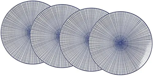 Ritzenhoff & Breker Kuchen- und Frühstücksteller-Set Royal Makoto, 4-teilig - Kuchenteller Set aus hochwertigem Porzellan, spülmaschinengeeignet und perfekt kombinierbar mit der