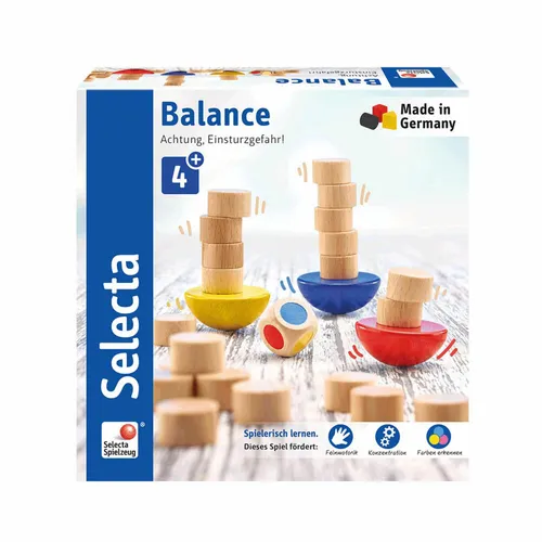 Selecta Spielzeug Balance Motorik Spiel Kinderspiel Kinderspielzeug Holz 20 cm