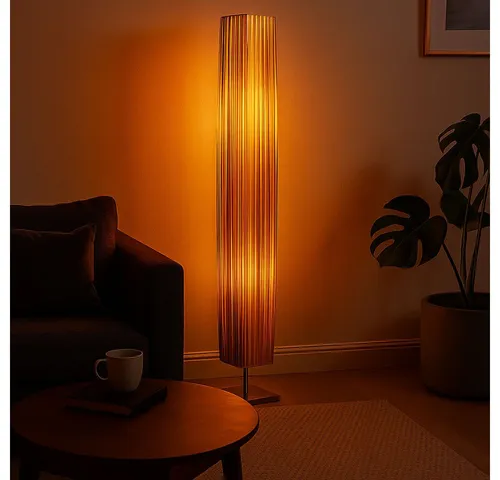 GLOBO LIGHTING Stehlampe, Leuchtmittel nicht inklusive, Stehleuchte Chrom Standleuchte Stehlampe mit Textilschirm und Schalter