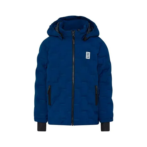 Lego Wear LWJIPE 706 - Dunkelblaue Funktionsjacke für Kinder - Funktionsjacke für Kinder mit wasserabweisender Bionic Finish ECO-Imprägnierung, ideal für Skifahren und Outdoor-Abenteuer. Hoher Komfort durch 3000 mm Wassersäule und abnehmbare Kapuze.
