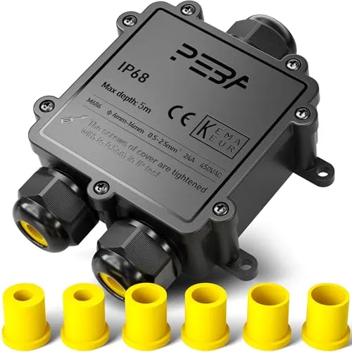 PEBA IP68 Wasserdichte Kabelanschlussdose 3-Wege von PEBA