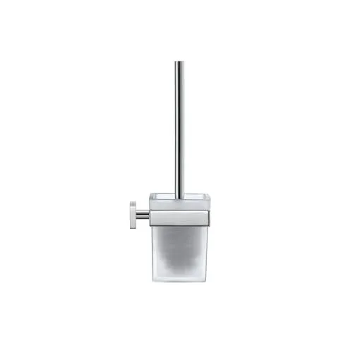 Duravit Bürstengarnitur Karree - WC-Bürstenhalter mit Wandmontage - Toilettenpapierhalter mit zeitlosem Design, langlebiger Chromoberfläche und einfacher Wandmontage für maximale Stabilität und Pflegeleichtigkeit.