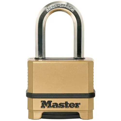 MASTER LOCK M175EURDLF Hochleistungsvorhängeschloss - Zahlenschlösser für Innen- und Außenbereich; robustes Zinkgehäuse mit individuell einstellbarer 4-stelliger Kombination für höchste Sicherheit und Benutzerfreundlichkeit.