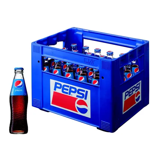 Pepsi-Cola 0,2L Glasflasche in Originalkiste MEHRWEG 24 x - Softdrinks, erfrischender Genuss in umweltfreundlicher Mehrwegverpackung, ideal für Partys oder gesellige Anlässe.