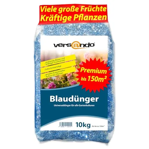 versando 10kg Blaudünger für Obst und Gemüse - Universaldünger mit Langzeitwirkung für bis zu 150 m², fördert gesundes Wachstum und hohe Erträge – ideal für die Selbstversorgung.