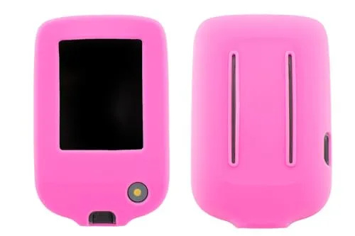caseroxx Silikon-Hülle kompatibel mit Freestyle Libre 1/2 / 3/14 Day aus Silikon, Tasche mit und ohne Gürtelclip in pink