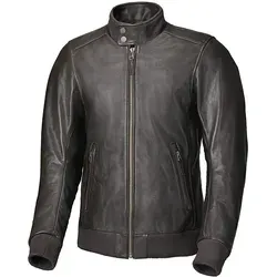 Held Barron Motorrad Lederjacke, braun, Größe 52 - Motorradjacke für Männer, EN 17092 zertifiziert, mit wasserdichter Innentasche für Smartphone und Powerbank – ideal für sichere und komfortable Fahrten.