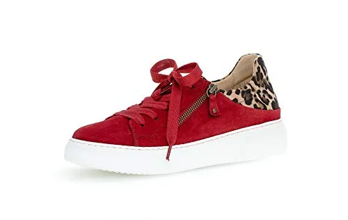 Gabor 43.312 Damen Sneakers Rot, EU 37,5 - Damen-Sneaker in auffälligem Rot, mit hochwertiger Verarbeitung und optimalem Tragekomfort für den ganzen Tag.