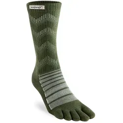 Injinji Unisex Outdoor Midweight Crew Merino Wool grün in grün von Injinji