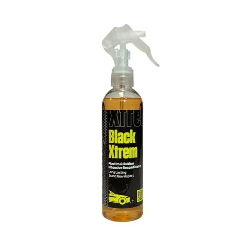 Tecnoxx – Black Xtrem Restaurator für Kunststoffe und Gummiteile im Aussenbereich des Fahrzeugs Pro 250 ml Sprühbehälter