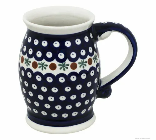 Bunzlauer Keramik Kanne 650ml - Handgefertigter Bierkrug mit ergonomischem Henkel - Kannen - Eleganter Bierkrug aus robustem Steinzeug, hitzebeständig und spülmaschinengeeignet. Ideal für Bier und andere Getränke, perfekt für Handwerkskunst-Liebhaber!