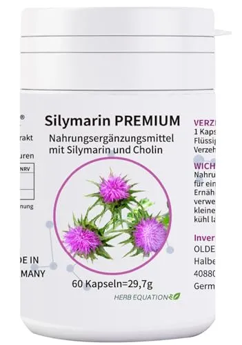 OLDELA SILYMARIN PREMIUM Kapseln mit Cholin (60 Stück)