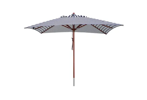 anndora Sonnenschirm 3x3m blau-weiß gestreift - Sonnenschirm aus wasserabweisendem Polyester, höhenverstellbar und mit integriertem Winddach, ideal für Garten und Terrasse. UV-Schutz bis 97,5% für optimalen Sonnen- und Wetterschutz.