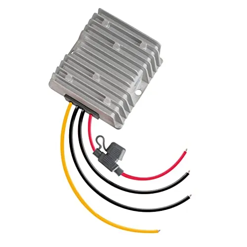 NInE-ROnG 36V 48V zu 12V Abwärts-Spannungswandler 10A 120W DC zu DC Spannungsreduzierer Konverter Wasserdichter Einstellbarer Spannungsregler Verwendung für Leistungsmodul Golf Cart Club Auto