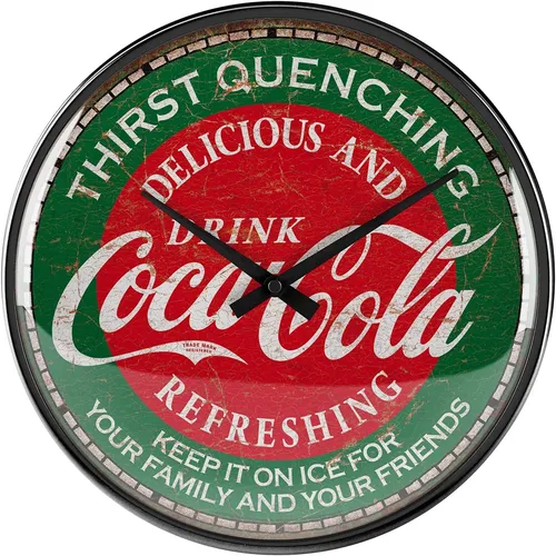 Nostalgic-Art Wanduhr Coca-Cola in grün von Nostalgic-Art