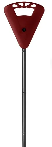 Sitzstock Wanderstock Gehstock faltbar und höhenverstellbar inkl. Tasche Farbe schwarz rot