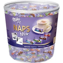 Milka Minischokolade Naps Mix, 1kg