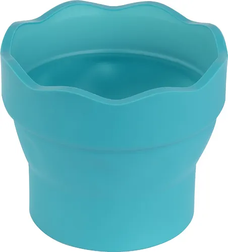 FABER-CASTELL CLICK GO Wasserbecher - Zusammenfaltbarer Wasserbecher, ideal für Schule und Freizeit, leicht zu reinigen und spülmaschinentauglich