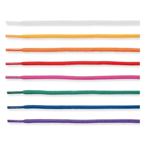 matches21 HOME & HOBBY Fädelbänder DIY Bastelset für Kinder - 8 Stück mit verstärkten Enden, regenbogenfarben