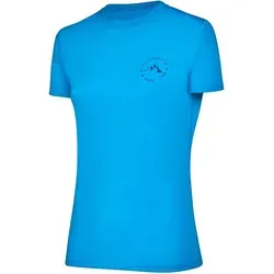 BLACK CREVICE Merino T-SHIRT - Damen, blau (44 EU) - Damen Merino Funktionsshirt in blau, atmungsaktiv und ideal für Outdoor-Aktivitäten.