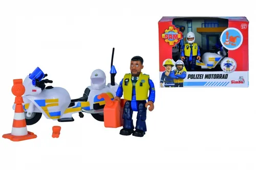 Fireman Sam Police Motor with figurine Simba 4006592062736