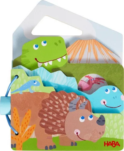 Haba Stoffbuch Babywelt Babyspielbuch Holz Babybuch Dinos 1306789001