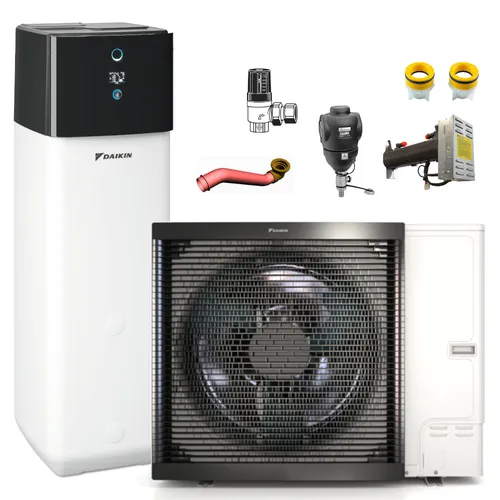 DAIKIN Wärmepumpe Altherma 3 R ECH₂O | EBSXB16P50D Bi-Zone | 14 kW | 477 L