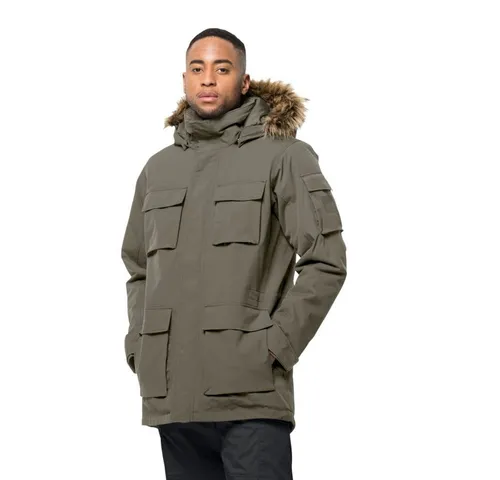 Jack Wolfskin GLACIER CANYON PARKA dusty olive M von Jack Wolfskin