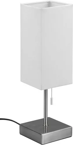 Trio Ole Tischleuchte 1x25W E27 - Modernes Design mit USB-Ladefunktion - Tischleuchte OLE mit eleganter Zylinderform, USB-Verbindungen zum Laden von Geräten und praktischem Zugschalter. Ideal für Schlafzimmer, Wohnzimmer oder Home Office. Energiesparend mit LED, 5 Jahre Garantie.