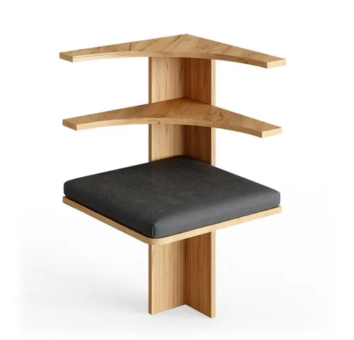 Vicco Sitzbank Roman, Sand/Anthrazit, 43 x 43 cm in beige von Vicco