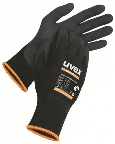 Uvex Schutzhandschuhe Work Safety Athletic Lite XT 60026 | Schwarz, Größe 9 / L - HOHER KOMFORT - Das Slim-fit-Design der Schutzhandschuhe sorgt für präzises Arbeiten und hohen Tragekomfort. ATMUNGSAKTIV - Spezielle Mikroschaum-Beschichtung reduziert Schwitzen. IDEAL FÜR TOUCHSCREEN - Kompatibel mit kapazitiven Bildschirmen.