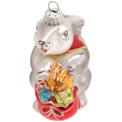 Weihnachtsbaumschmuck Grau von Krebs Glas Lauscha