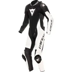 Dainese Demon Sprint 1tlg. Lederkombi Schwarz/Weiß - Dainese Demon Sprint 1tlg. Lederkombi - ideal für sportliches Fahren. Aus hochwertigem Tutu- und Nirak-Rindsleder mit gezielten Belüftungen für optimalen Komfort und Schutz. Perfekt für Straße und Rennstrecke.