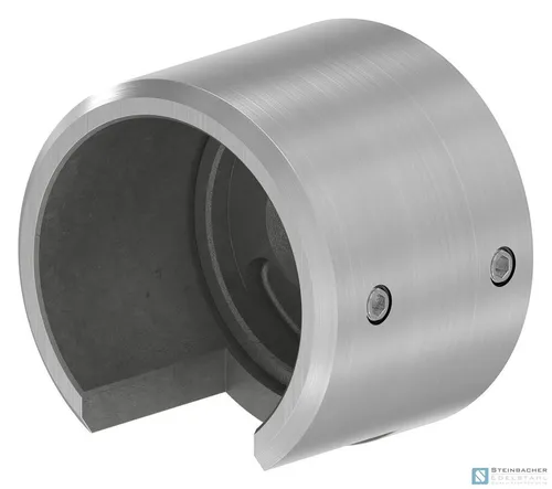 Edelstahl Wandbefestigung für Nutrohr 42,4mm, rechts, V4A | STEINBACHER©