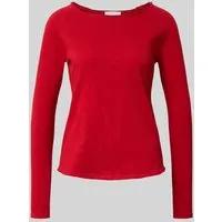 Rich & Royal Longsleeve mit Rundhalsausschnitt in Rot, Größe XS