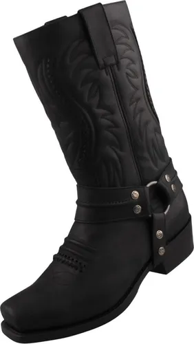 Sendra Boots 12209SD3-Sprinter Negro Stiefel schwarz 44 EU - Elegante Stiefel in Größe 44 aus hochwertigem Glattleder. Mit klassischem Blockabsatz (3,5 cm) und eckiger Schuhspitze ideal für stilvolle Auftritte.