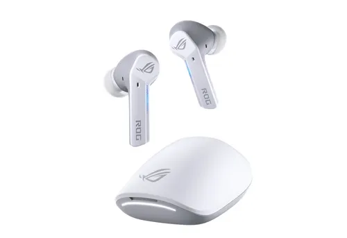 ASUS ROG Cetra True Wireless Moonlight White - In-Ear Gaming Kopfhörer mit ANC, 27 Std. Akkulaufzeit und kabellosem Laden für ein immersives Spielerlebnis