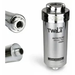 TWaLa Duschfilter Chrom Wasserfilter gegen Kalk/Chlor Shower filter AWF-SWR-P-ANM-M