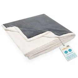 ZOLLNER24 Kuscheldecke extra flauschig 220x240 cm - warme und waschbare Couchdecke - Bettdecken aus hochwertigem Lammfellimitat und softem Kuschelfleece, pflegeleicht bis 30°C, Oeko Tex® zertifiziert für höchsten Komfort und Sicherheit.