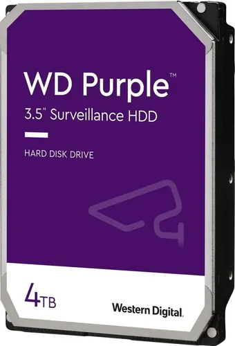 WD Purple WD43PURZ - Festplatte - 4 TB - intern - 3.5Zoll (8.9 cm) - SATA 6Gb/s - 5400 rpm - Puffer: 256 MB